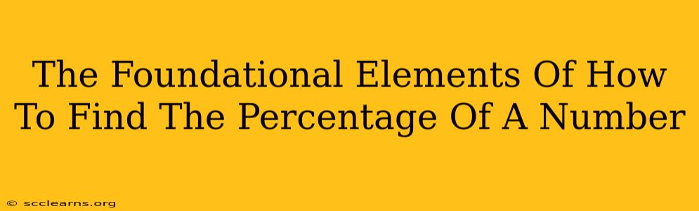 The Foundational Elements Of How To Find The Percentage Of A Number