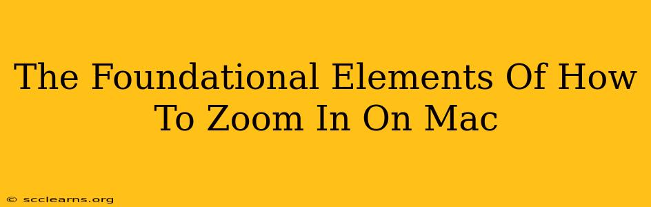 The Foundational Elements Of How To Zoom In On Mac