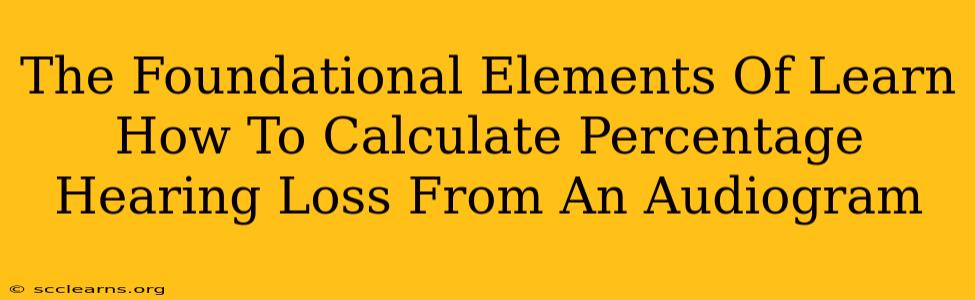 The Foundational Elements Of Learn How To Calculate Percentage Hearing Loss From An Audiogram