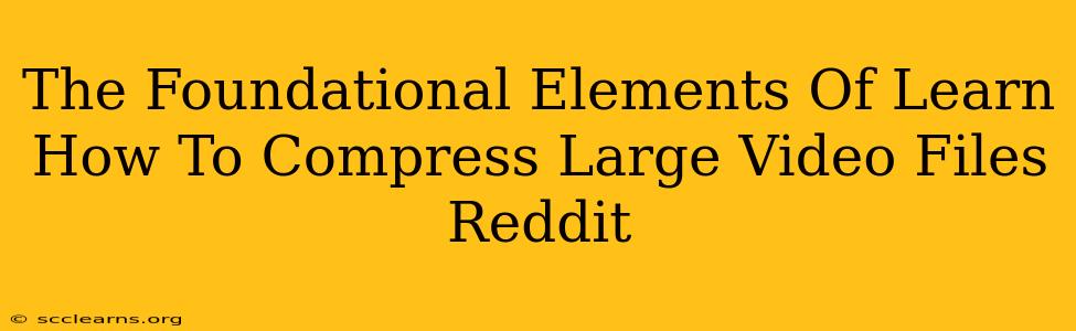 The Foundational Elements Of Learn How To Compress Large Video Files Reddit