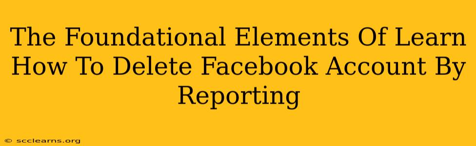 The Foundational Elements Of Learn How To Delete Facebook Account By Reporting