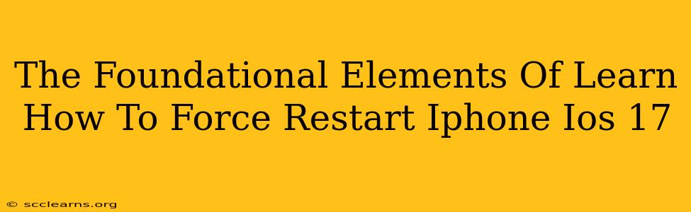 The Foundational Elements Of Learn How To Force Restart Iphone Ios 17