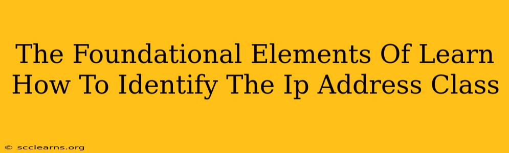 The Foundational Elements Of Learn How To Identify The Ip Address Class