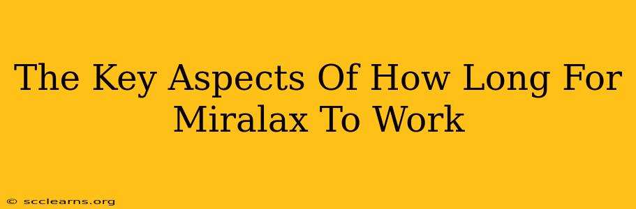 The Key Aspects Of How Long For Miralax To Work