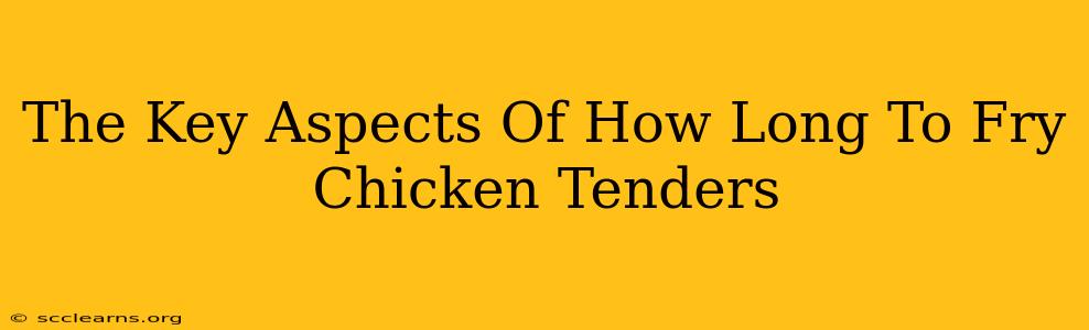 The Key Aspects Of How Long To Fry Chicken Tenders