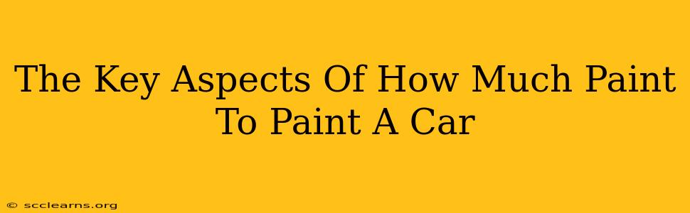 The Key Aspects Of How Much Paint To Paint A Car