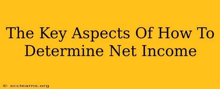 The Key Aspects Of How To Determine Net Income