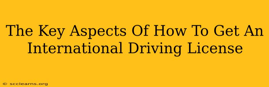 The Key Aspects Of How To Get An International Driving License