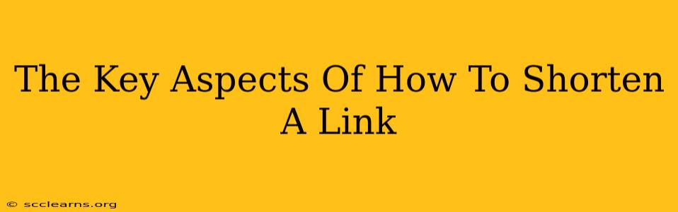 The Key Aspects Of How To Shorten A Link