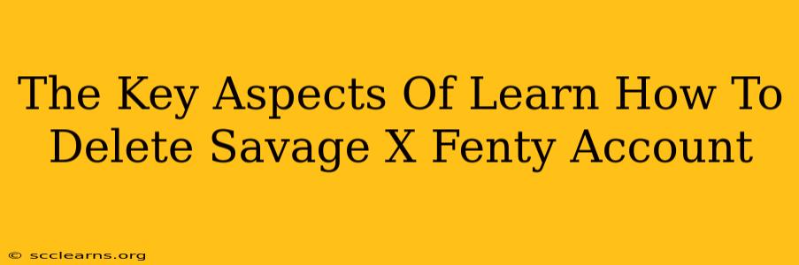 The Key Aspects Of Learn How To Delete Savage X Fenty Account