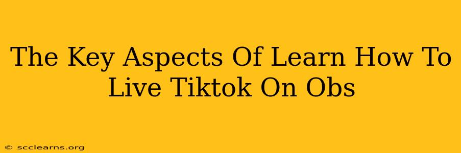 The Key Aspects Of Learn How To Live Tiktok On Obs