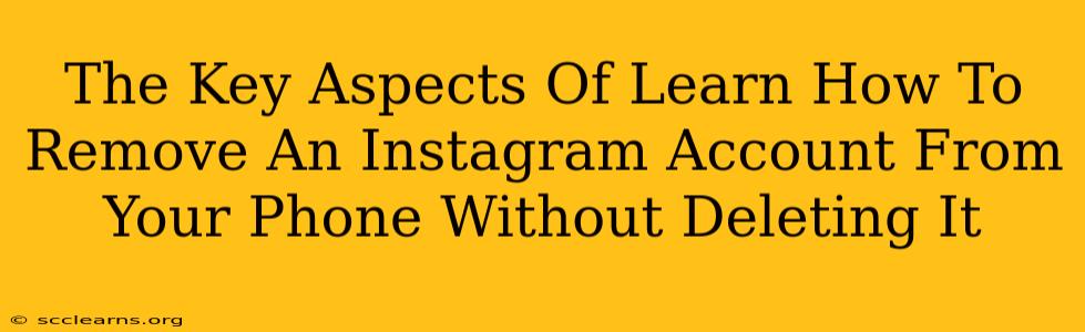 The Key Aspects Of Learn How To Remove An Instagram Account From Your Phone Without Deleting It