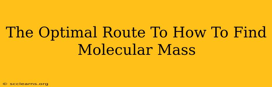 The Optimal Route To How To Find Molecular Mass