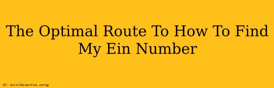 The Optimal Route To How To Find My Ein Number