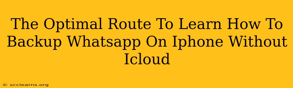 The Optimal Route To Learn How To Backup Whatsapp On Iphone Without Icloud