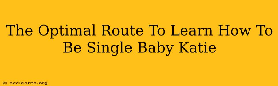 The Optimal Route To Learn How To Be Single Baby Katie