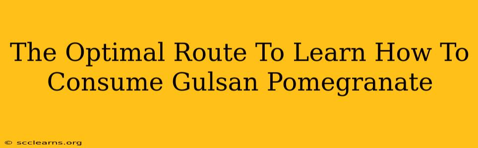 The Optimal Route To Learn How To Consume Gulsan Pomegranate