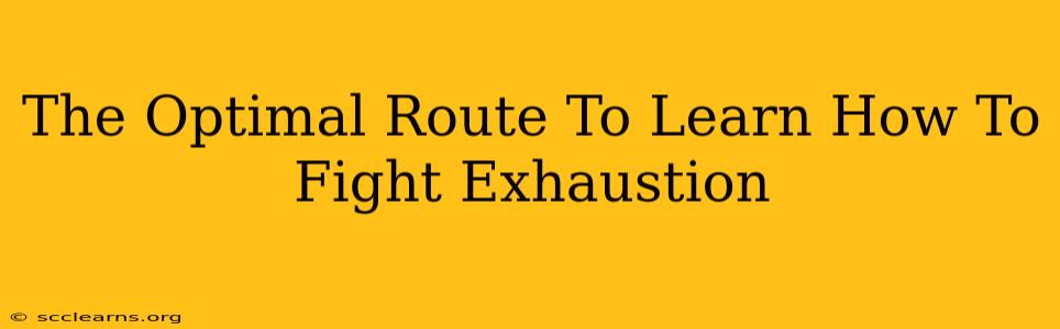 The Optimal Route To Learn How To Fight Exhaustion