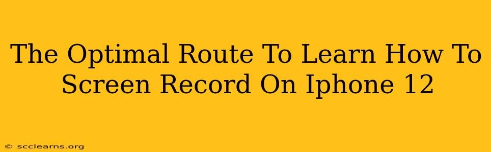 The Optimal Route To Learn How To Screen Record On Iphone 12