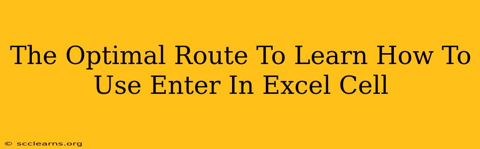 The Optimal Route To Learn How To Use Enter In Excel Cell