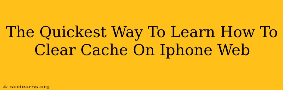 The Quickest Way To Learn How To Clear Cache On Iphone Web