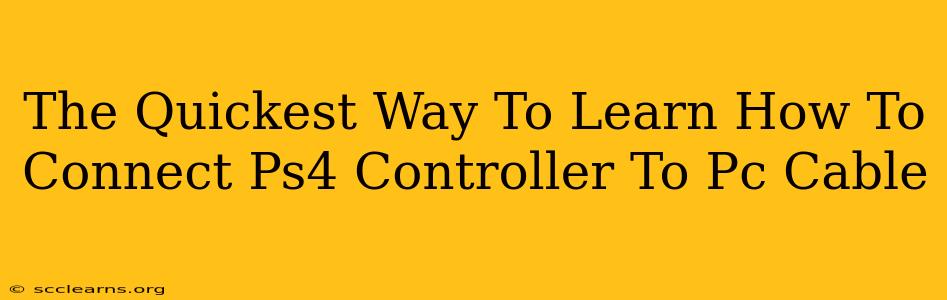 The Quickest Way To Learn How To Connect Ps4 Controller To Pc Cable