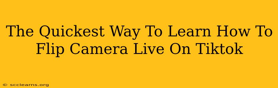 The Quickest Way To Learn How To Flip Camera Live On Tiktok