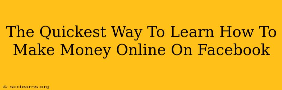 The Quickest Way To Learn How To Make Money Online On Facebook