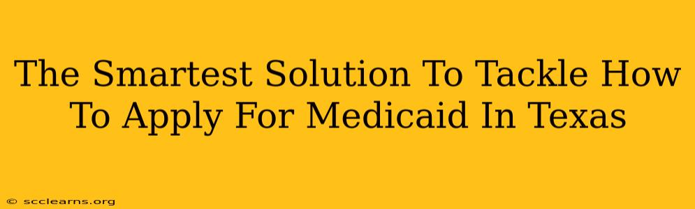 The Smartest Solution To Tackle How To Apply For Medicaid In Texas