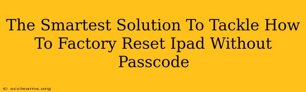 The Smartest Solution To Tackle How To Factory Reset Ipad Without Passcode