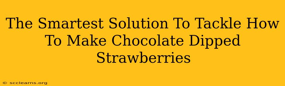 The Smartest Solution To Tackle How To Make Chocolate Dipped Strawberries