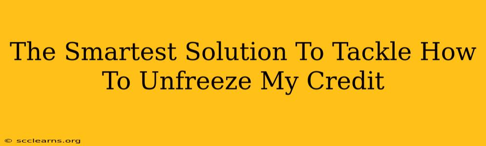 The Smartest Solution To Tackle How To Unfreeze My Credit