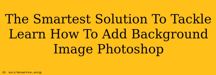 The Smartest Solution To Tackle Learn How To Add Background Image Photoshop