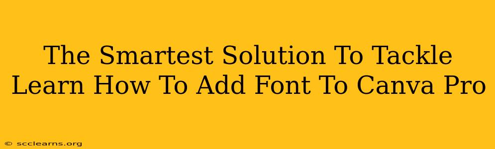 The Smartest Solution To Tackle Learn How To Add Font To Canva Pro