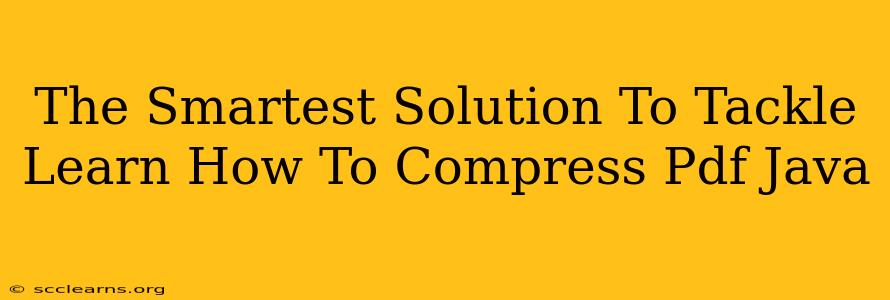 The Smartest Solution To Tackle Learn How To Compress Pdf Java