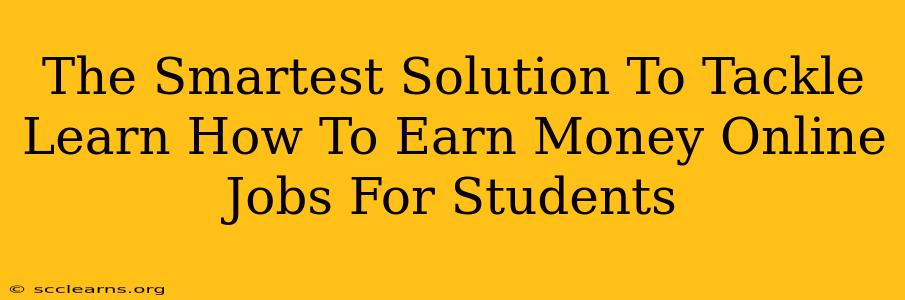 The Smartest Solution To Tackle Learn How To Earn Money Online Jobs For Students