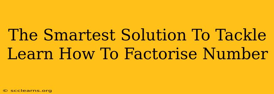 The Smartest Solution To Tackle Learn How To Factorise Number