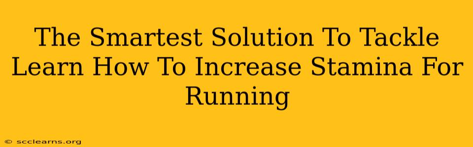 The Smartest Solution To Tackle Learn How To Increase Stamina For Running