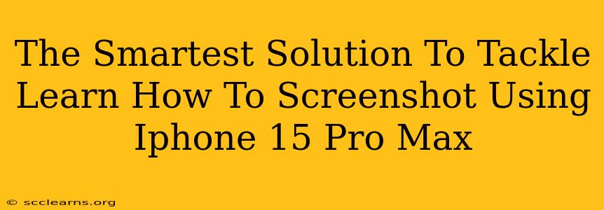 The Smartest Solution To Tackle Learn How To Screenshot Using Iphone 15 Pro Max