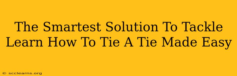 The Smartest Solution To Tackle Learn How To Tie A Tie Made Easy