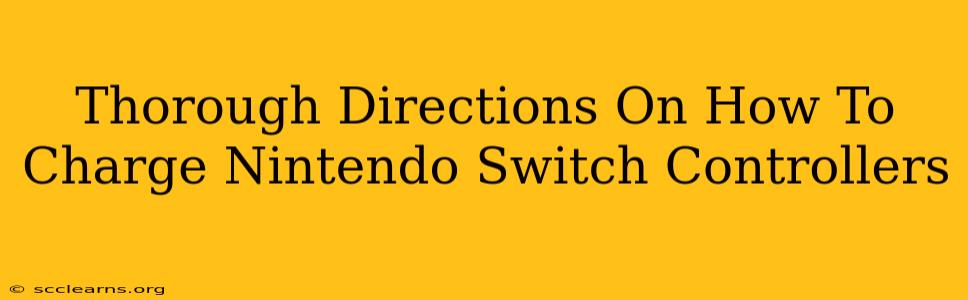 Thorough Directions On How To Charge Nintendo Switch Controllers