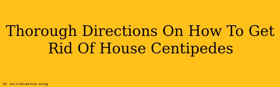 Thorough Directions On How To Get Rid Of House Centipedes