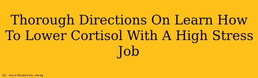 Thorough Directions On Learn How To Lower Cortisol With A High Stress Job