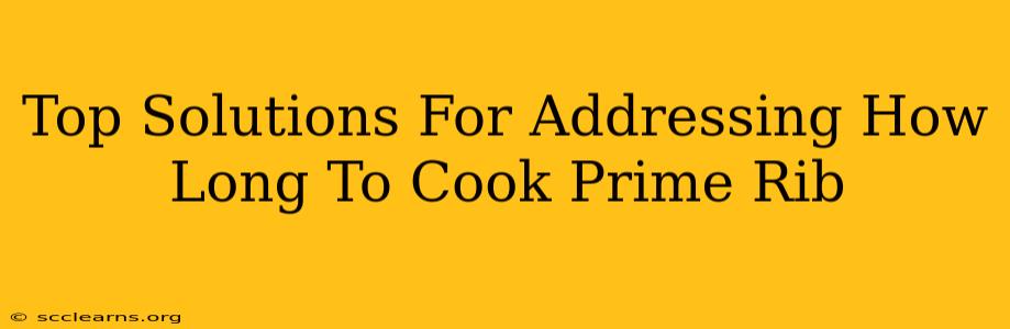 Top Solutions For Addressing How Long To Cook Prime Rib