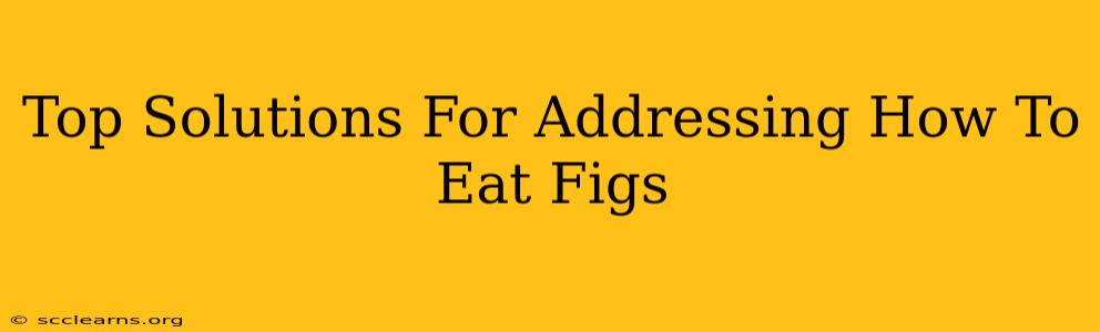 Top Solutions For Addressing How To Eat Figs