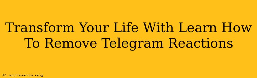 Transform Your Life With Learn How To Remove Telegram Reactions