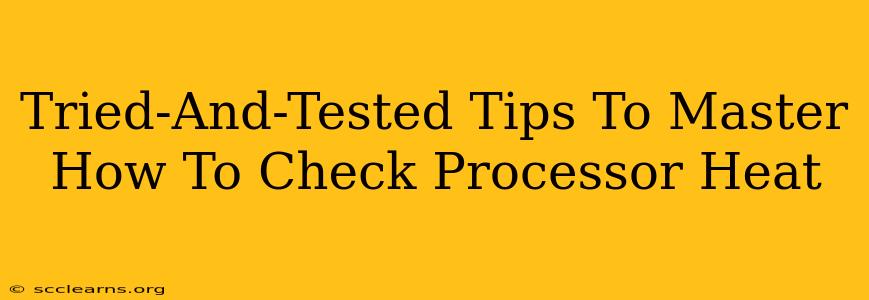 Tried-And-Tested Tips To Master How To Check Processor Heat