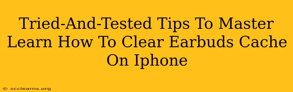 Tried-And-Tested Tips To Master Learn How To Clear Earbuds Cache On Iphone