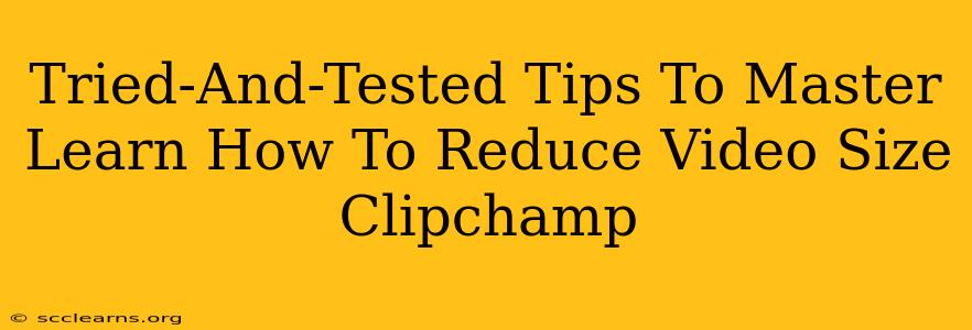 Tried-And-Tested Tips To Master Learn How To Reduce Video Size Clipchamp