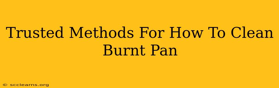 Trusted Methods For How To Clean Burnt Pan